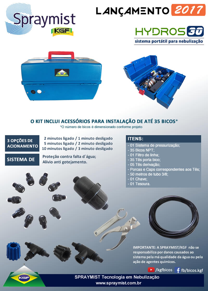 Sistema de Nebulização 17bar KGF